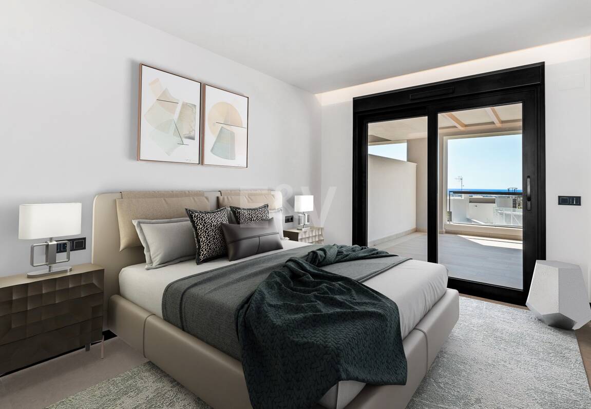 Luxury brand new apartment with open sea views