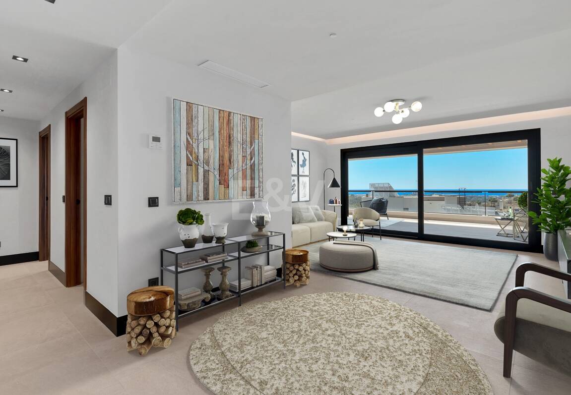 Luxury brand new apartment with open sea views