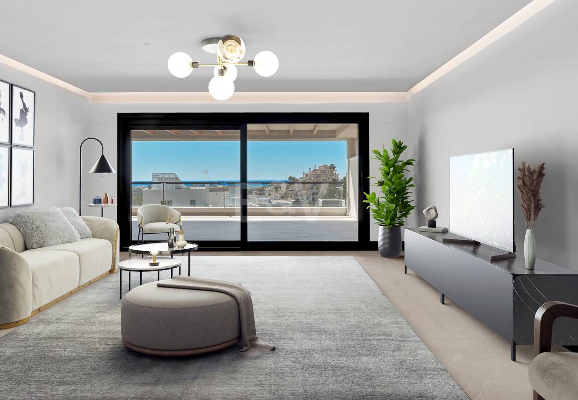 Luxury brand new apartment with open sea views