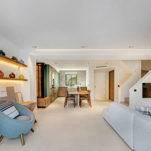 Casa adosada de lujo en Puerto Banús cerca de la playa y el puerto deportivo