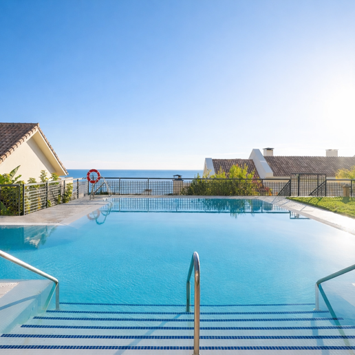 Appartement vue sur la mer dans le club exclusif de Los Monteros Hill – piscine, salle de gym & 24h Sécurité