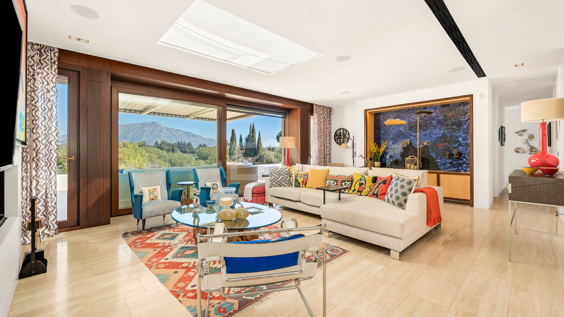 Grand Villa with Guest Houses on a Large Private Plot with Mature Gardens and La Concha Stunning View