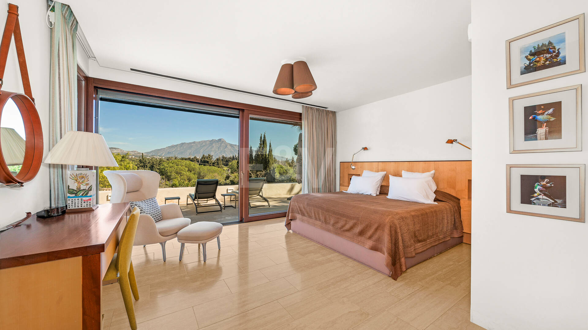 Grand Villa with Guest Houses on a Large Private Plot with Mature Gardens and La Concha Stunning View