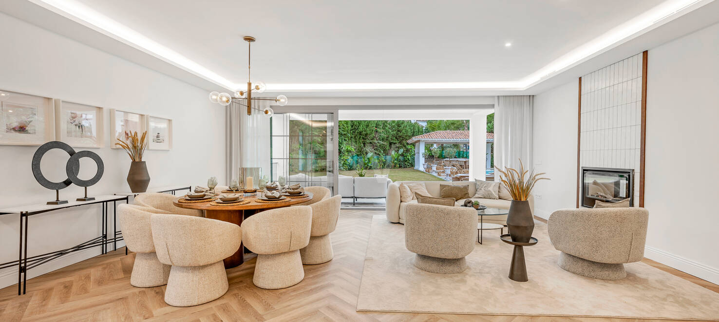 Moderne Meisterwerk mit Blick auf die Greens von Los Arqueros