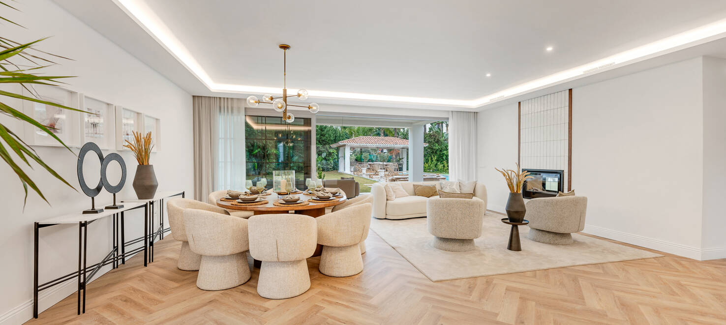 Moderne Meisterwerk mit Blick auf die Greens von Los Arqueros