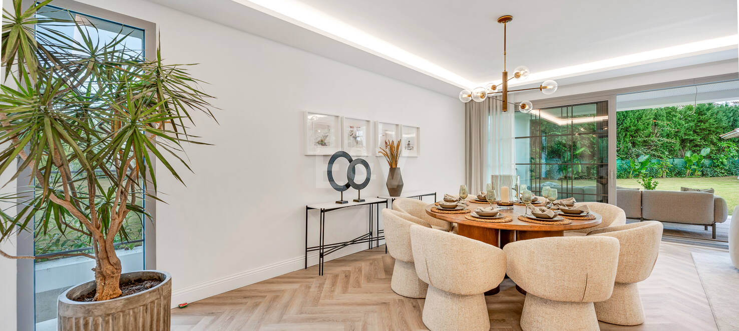 Moderne Meisterwerk mit Blick auf die Greens von Los Arqueros