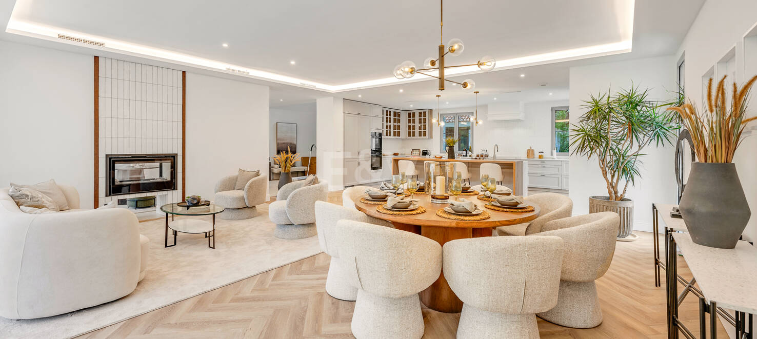 Moderne Meisterwerk mit Blick auf die Greens von Los Arqueros