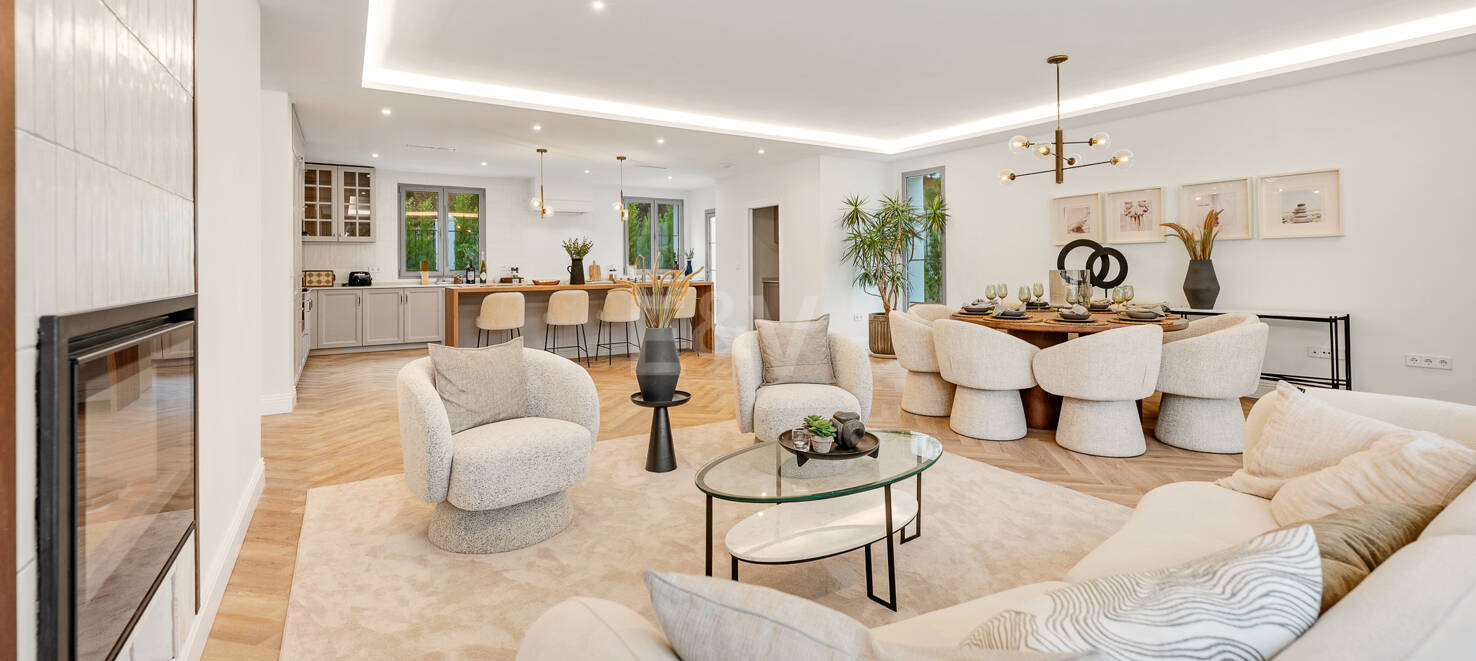 Moderne Meisterwerk mit Blick auf die Greens von Los Arqueros