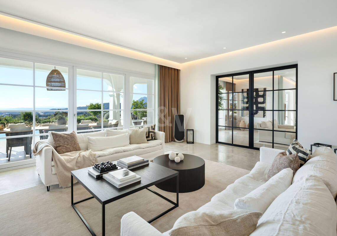 Prestigiosa villa de golf en Marbella Club con vistas impresionantes al Mediterráneo