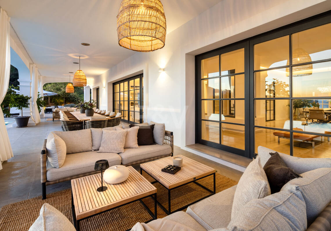 Prestigiosa villa de golf en Marbella Club con vistas impresionantes al Mediterráneo