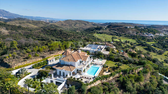 Villa de golf du Club de Marbella avec des Vistas méditerranéens à couper le souffle