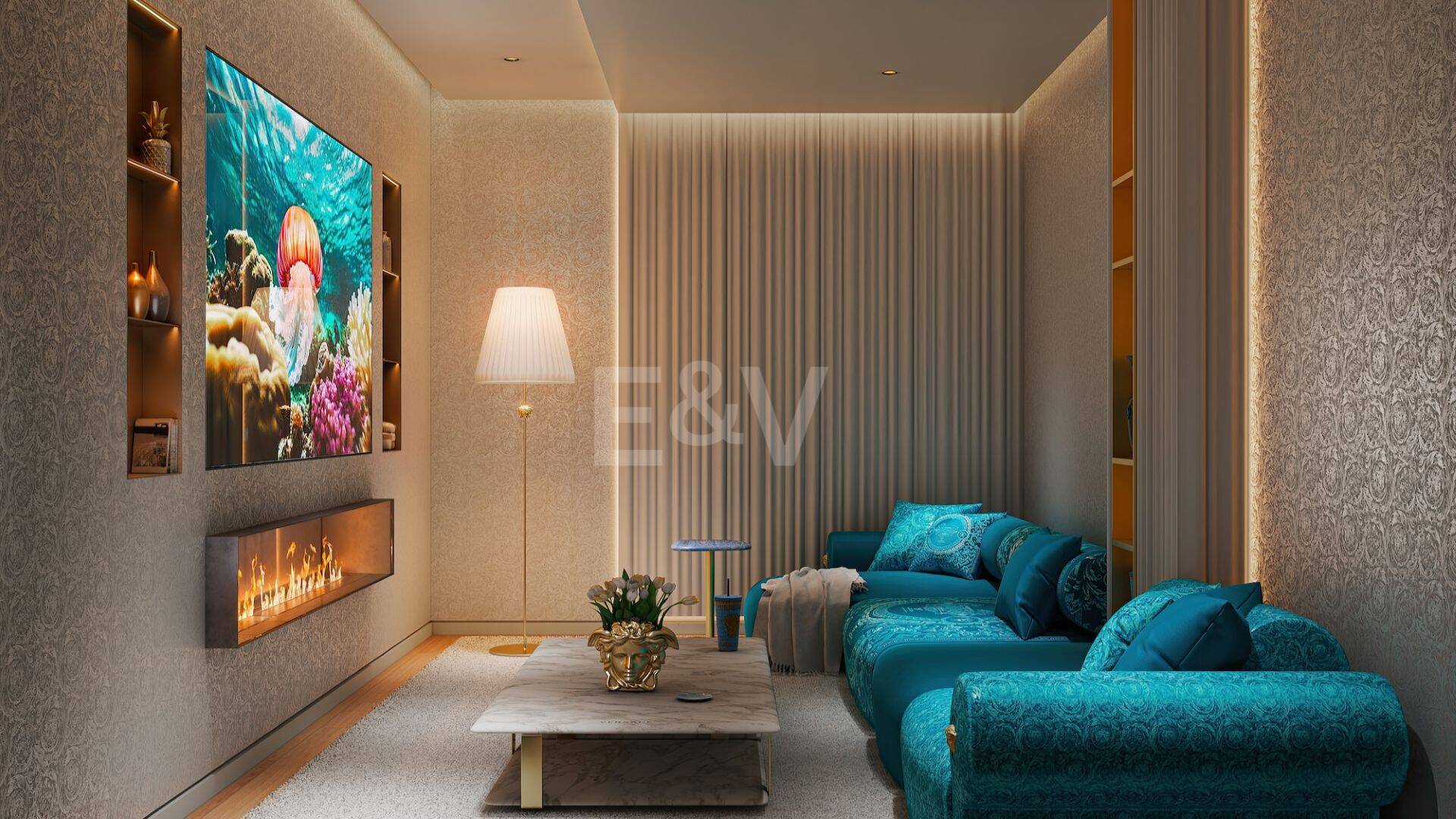 Acht Maßgeschneiderte Villen mit Innendesign von Versace Home