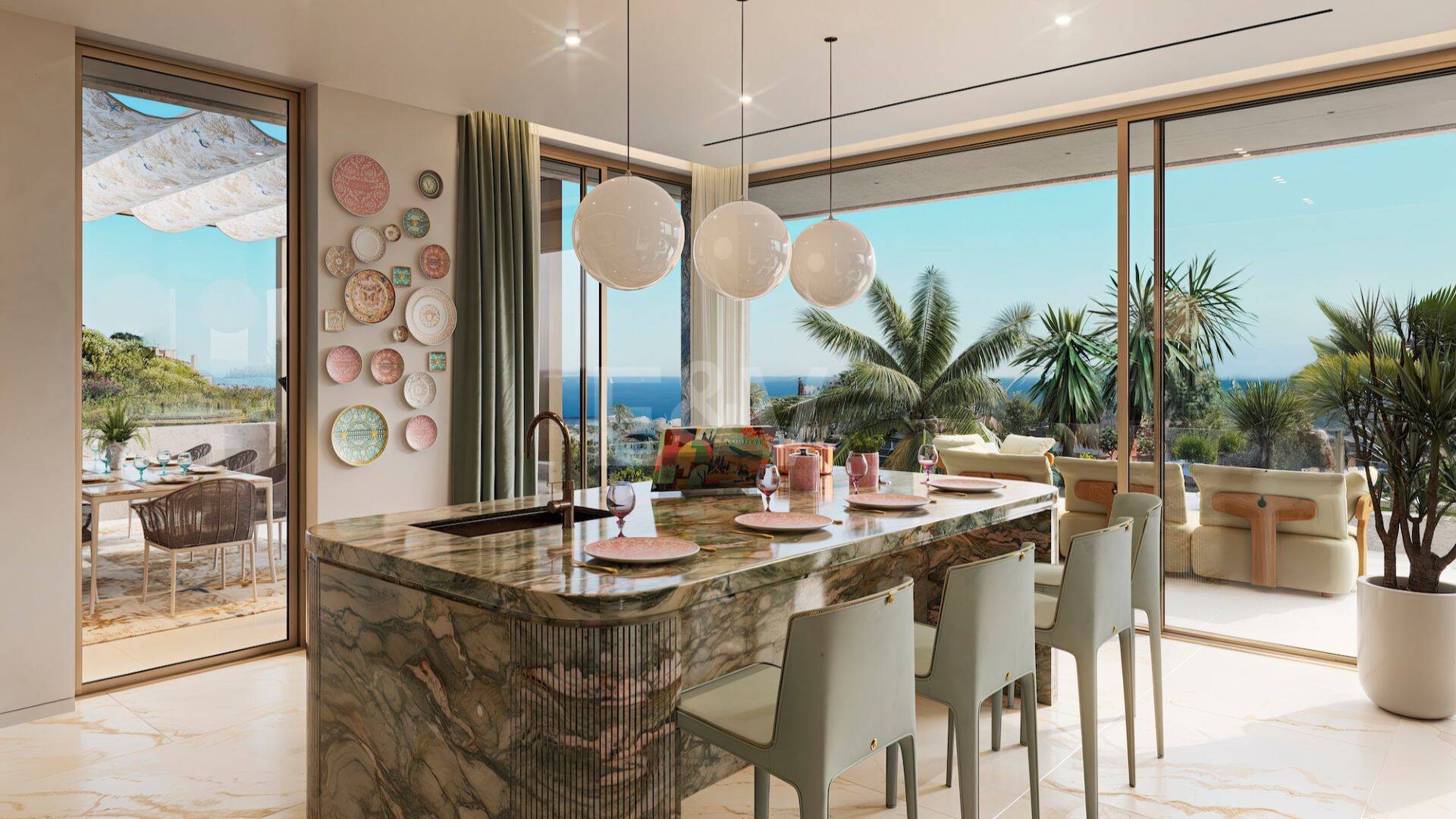 Eight Bespoke Villas with Interior Design by Versace Home