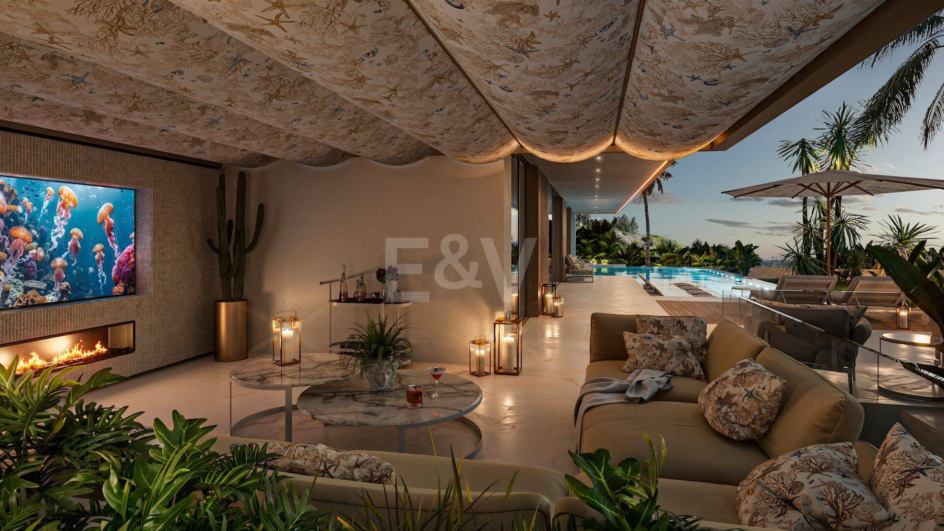 Eight Bespoke Villas with Interior Design by Versace Home