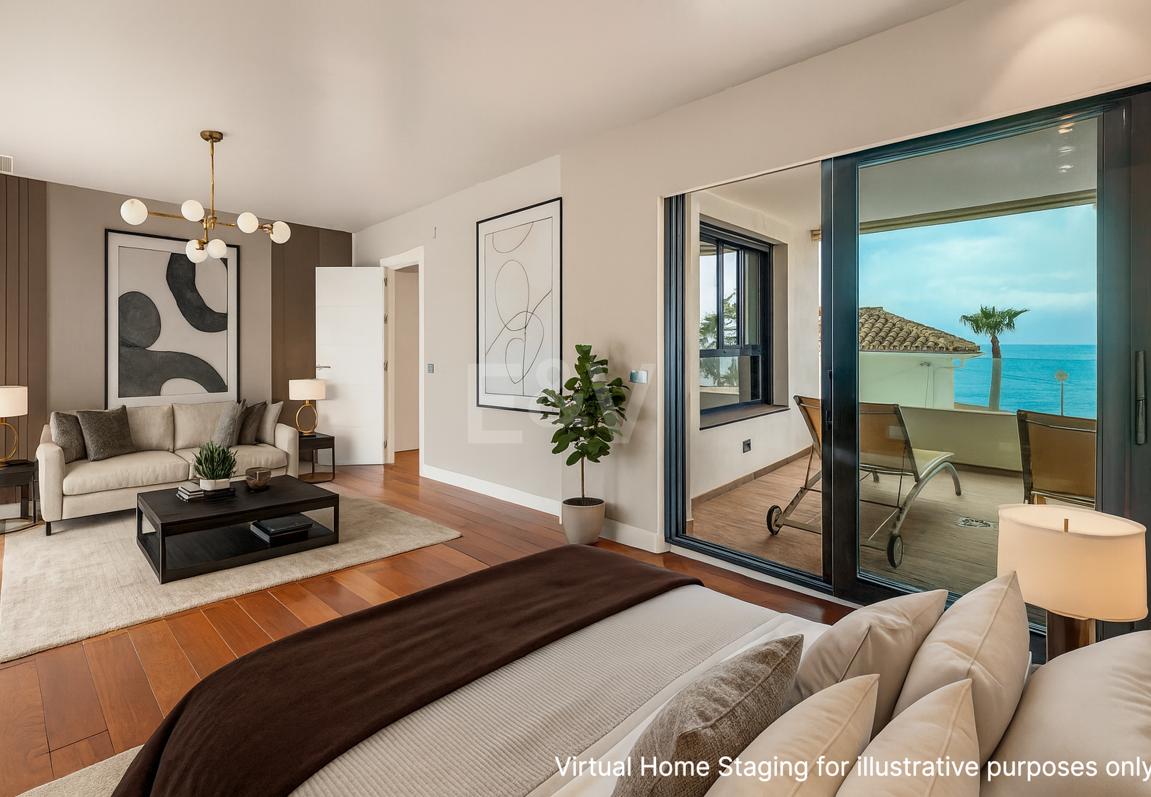 Sal a la arena: Villa contemporánea frente al mar