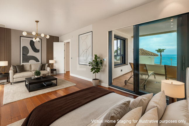 Sal a la arena: Villa contemporánea frente al mar