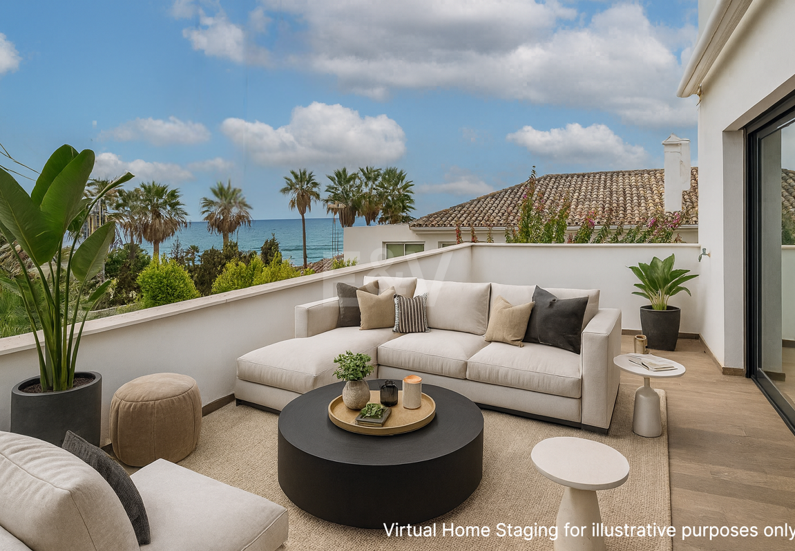 Sal a la arena: Villa contemporánea frente al mar