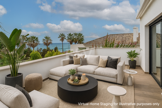 Sal a la arena: Villa contemporánea frente al mar