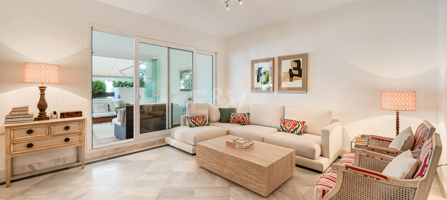 3-Zimmer-Wohnung mit großer Terrasse zur Langzeitmiete in Aloha Mirasierra, Nueva Andalucía