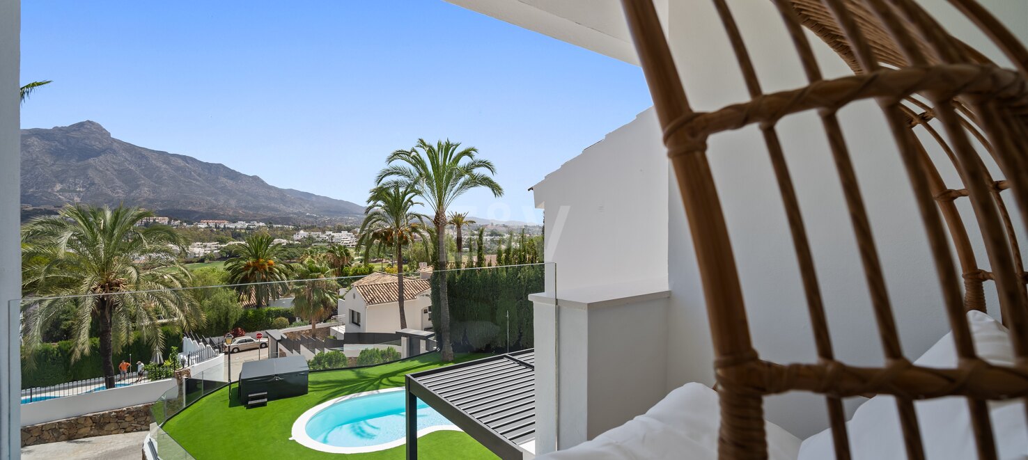 Exquisita villa de 5 dormitorios en suite en Nueva Andalucía disponible para alquiler de larga temporada