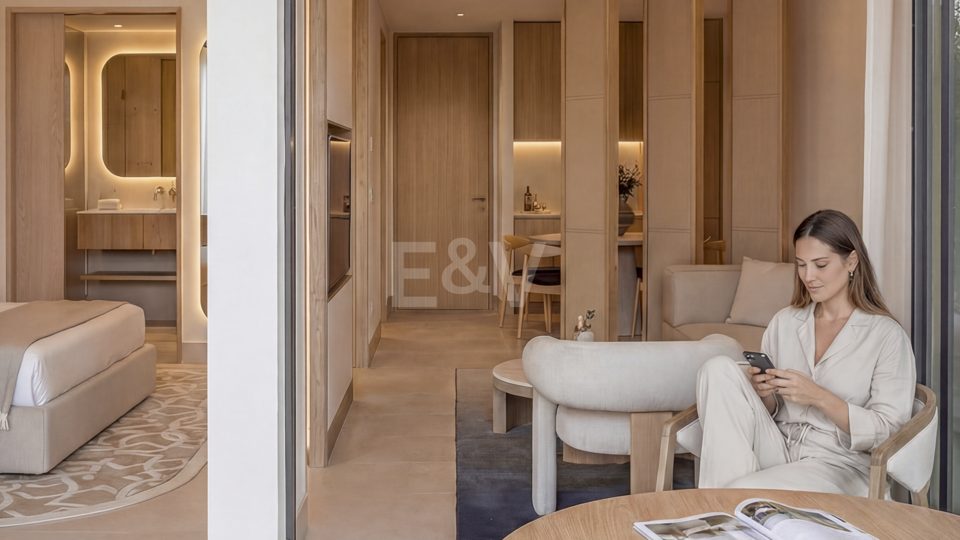 Apartamento de 1 dormitorio con jardín privado, servicios de resort y gestion profesional por Destination by Hyatt