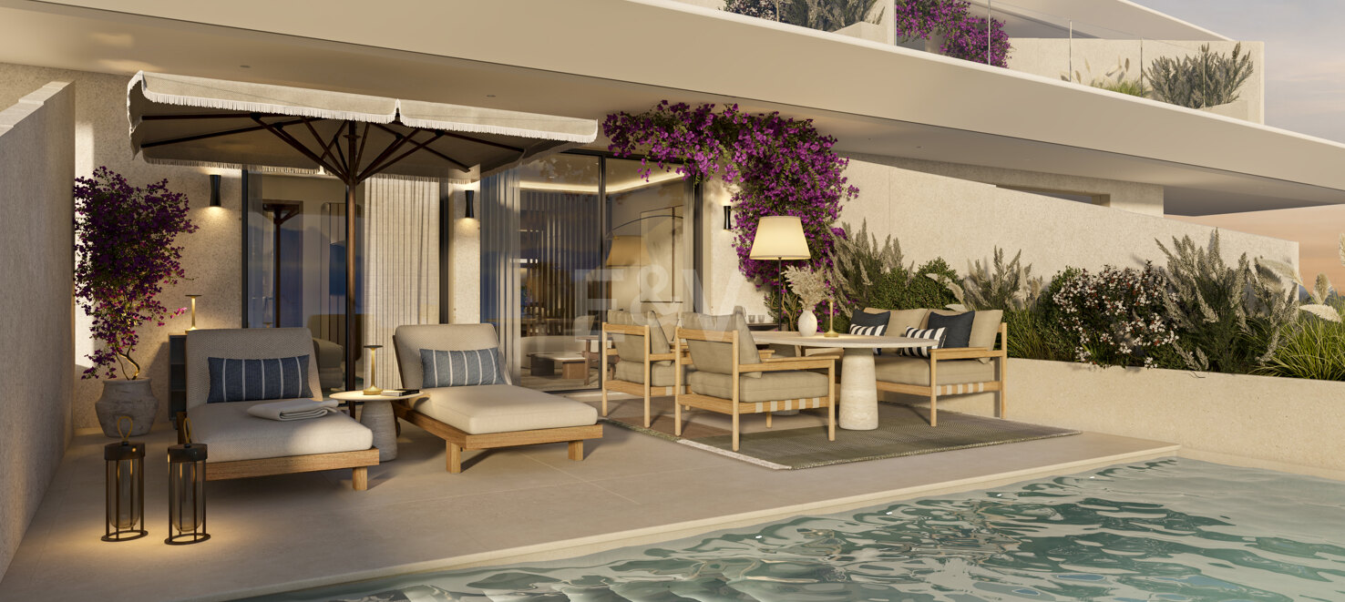 Exklusives Ein-Zimmer-Aqua-Apartment in Benahavís mit Fünf-Sterne-Service von Destination by Hyatt