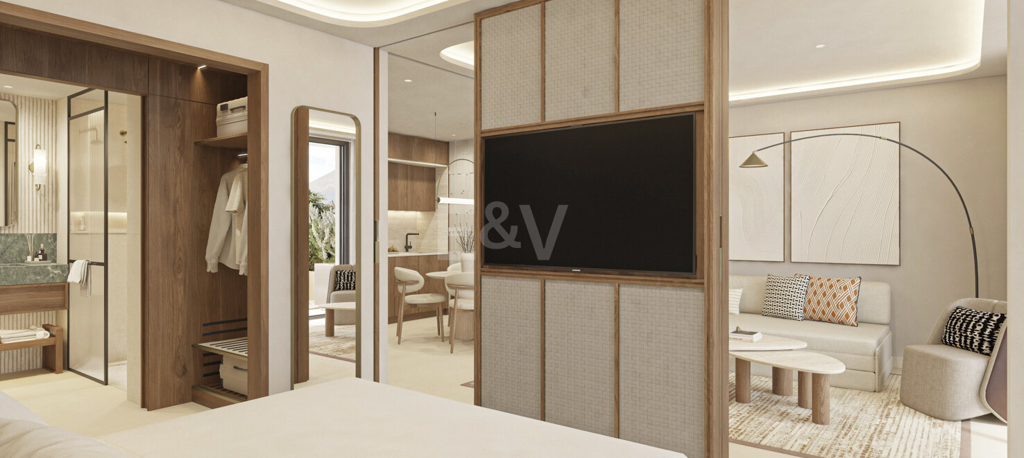Exklusives Ein-Zimmer-Aqua-Apartment in Benahavís mit Fünf-Sterne-Service von Destination by Hyatt
