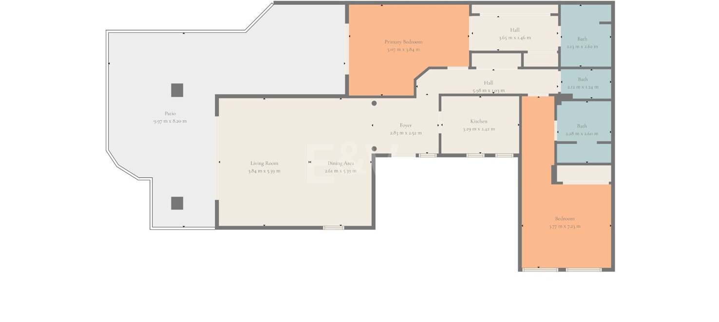 Exclusivo apartamento – Luminoso, espacioso y a sólo unos pasos del mar