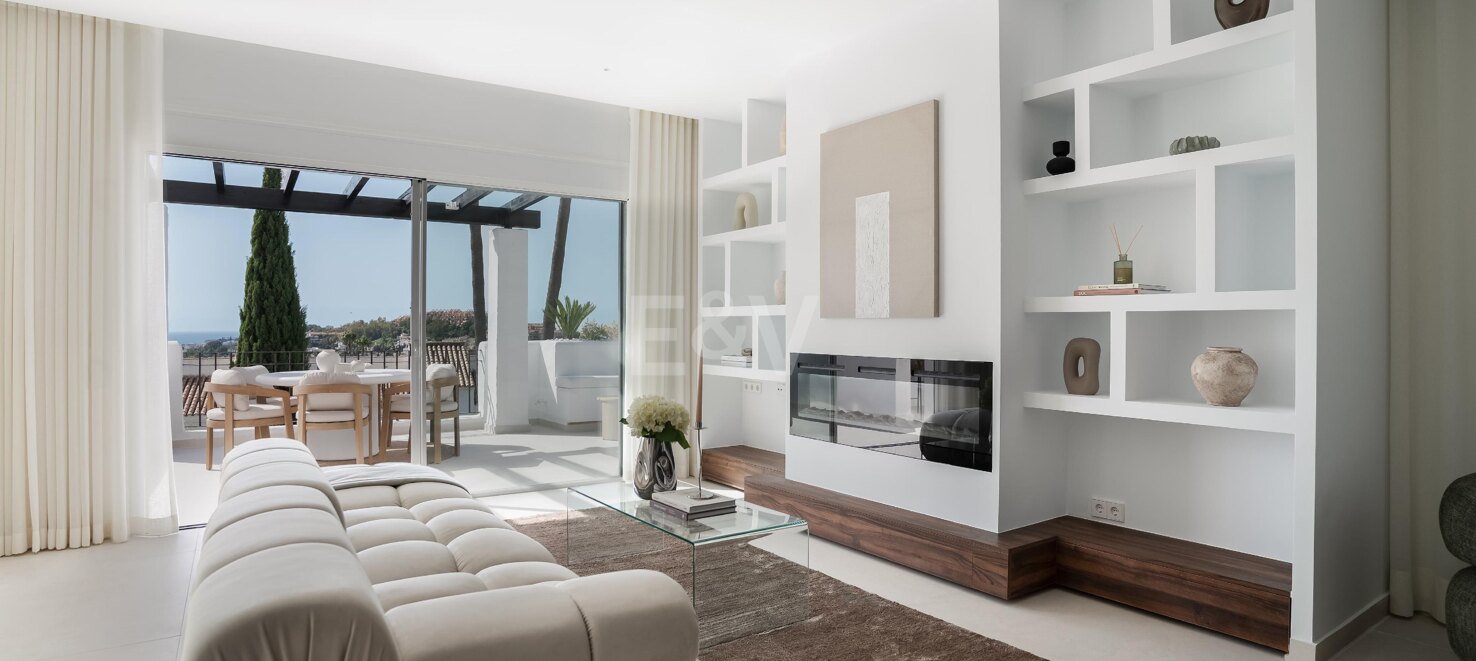 Eck-Duplex-Penthouse in geschlossener Wohnanlage mit privatem Tauchbecken & Meerblick