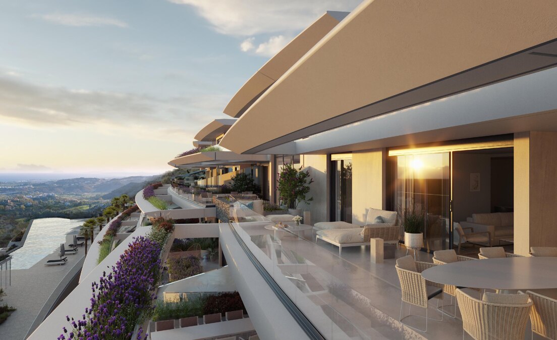 Luxuriöses Zwei-Schlafzimmer Doppel-Appartement im Azurean Marbella mit Destination by Hyatt-Service