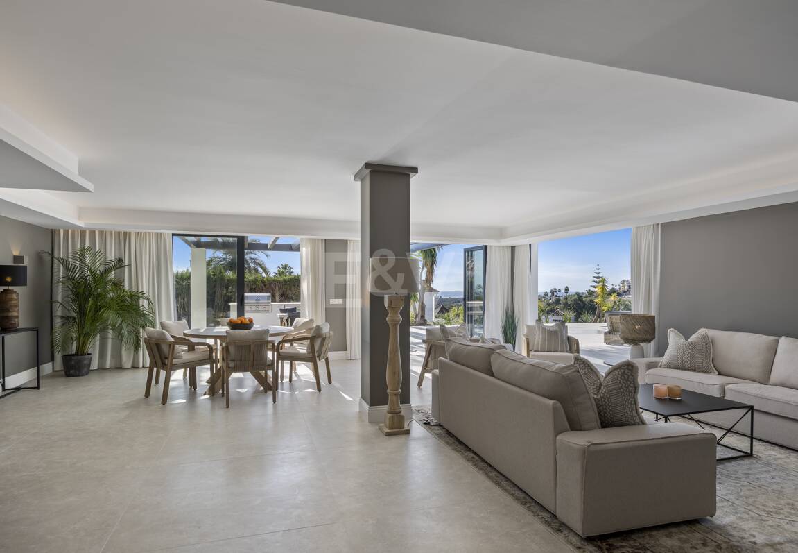 Exclusiva villa de lujo con vistas al mar y al golf en El Paraiso Alto