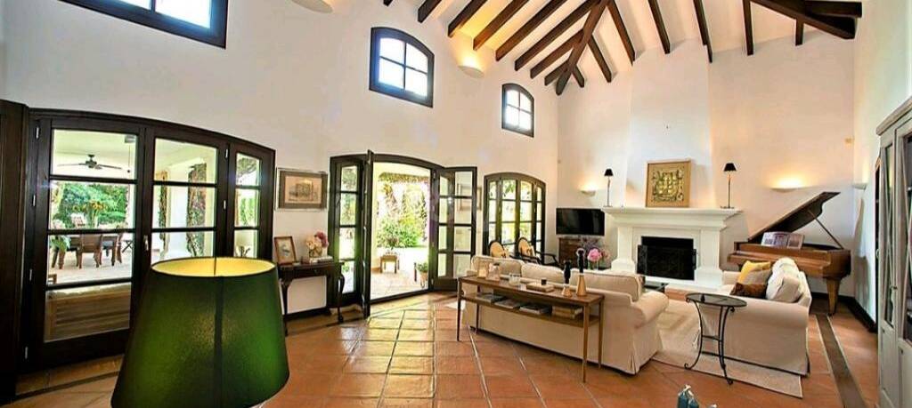 Magnificent Andalusian-style villa available for long-term rental in a gated community with 24-hour security.
