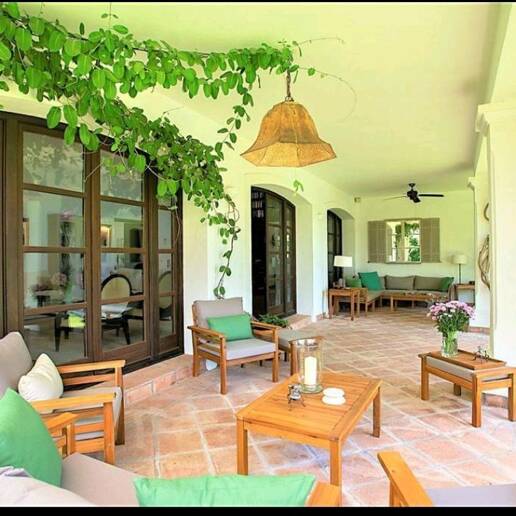 Magnificent Andalusian-style villa available for long-term rental in a gated community with 24-hour security.