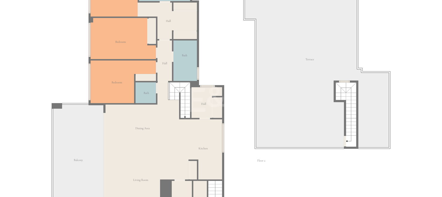 Penthouse mit Meer- und Bergblick in einer 5-Sterne-Wohnanlage