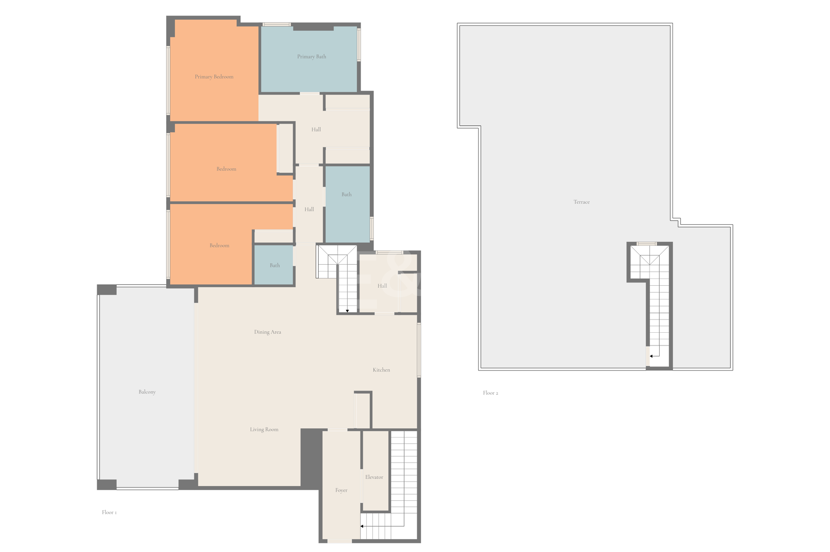 Penthouse med Sea & Mountain Utsikter i 5-stjärniga gemenskap