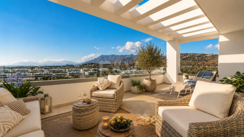 Penthouse mit Meer- und Bergblick in einer 5-Sterne-Wohnanlage