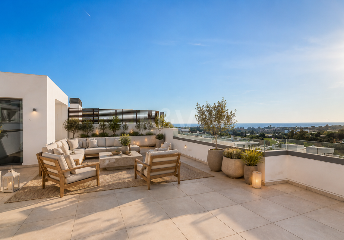 Penthouse avec Mer & Montagne Vues dans la communauté 5 étoiles