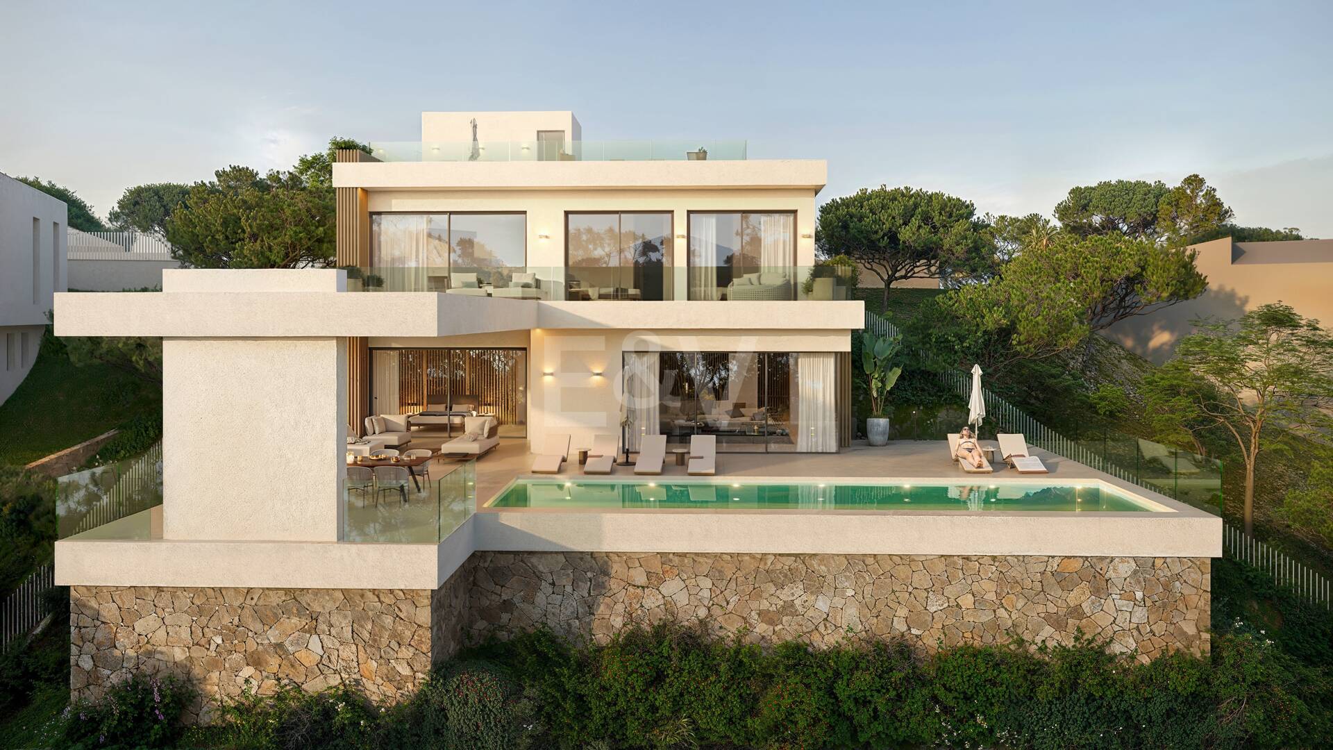 4 parcelles exclusives avec permis de construire