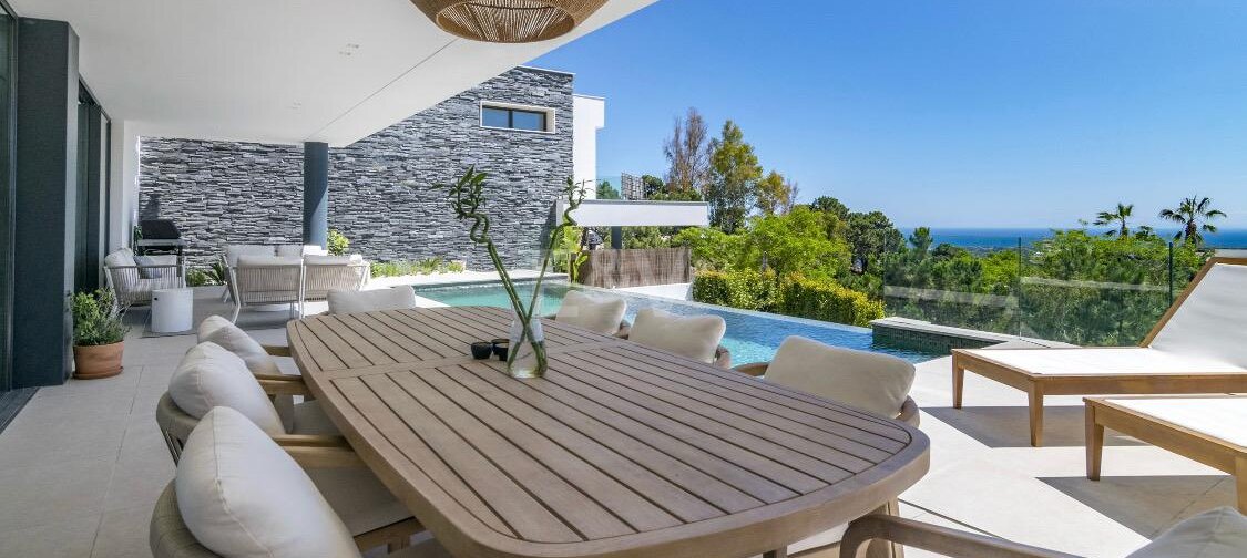 Stylish Well-Priced Contemporary Villa with Breathtaking Panoramic Views in Banus Heights, Benahavis