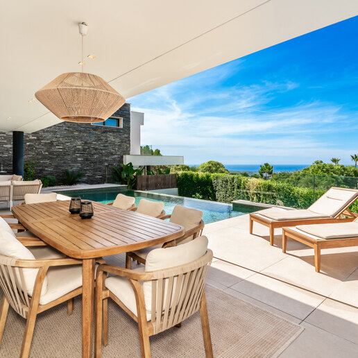 Stylish Well-Priced Contemporary Villa with Breathtaking Panoramic Views in Banus Heights, Benahavis