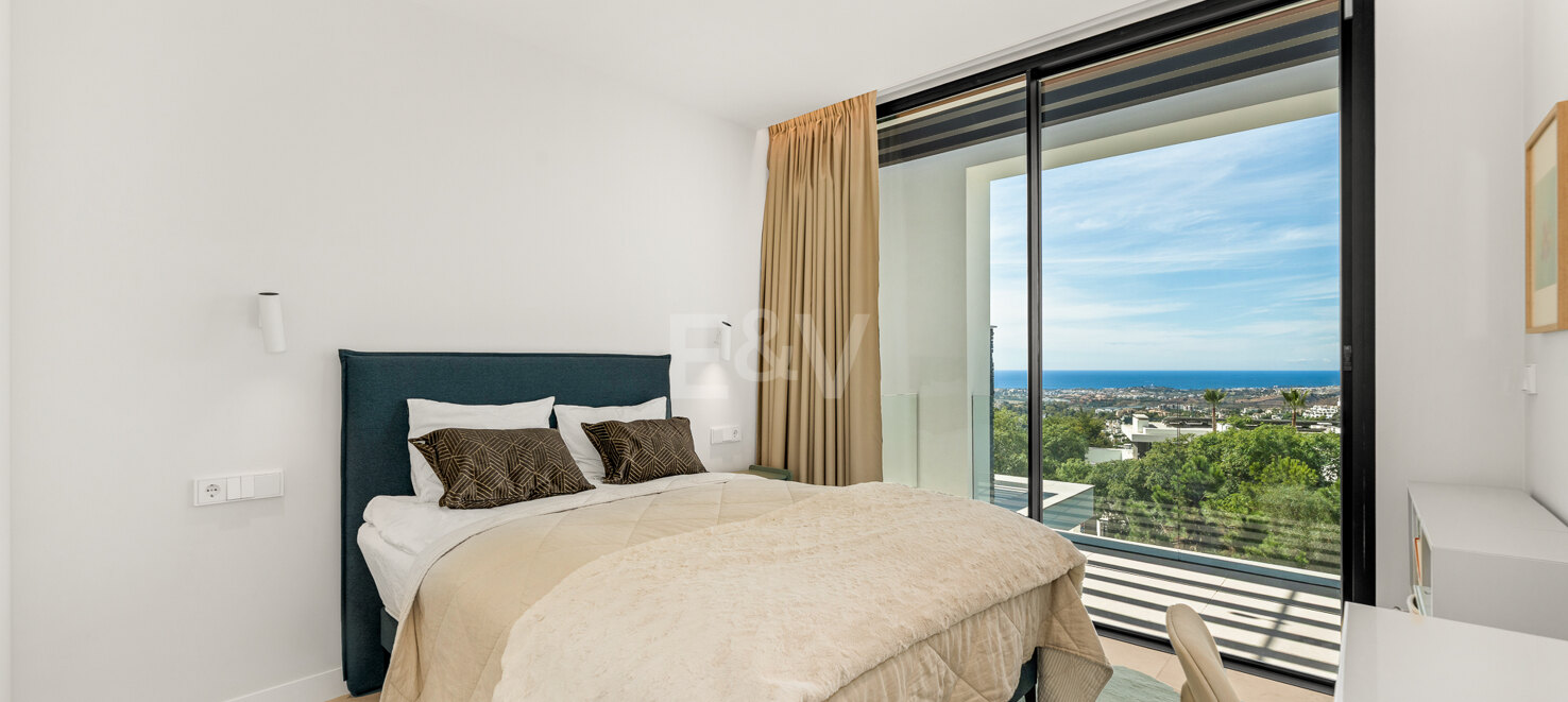Stylish Well-Priced Contemporary Villa with Breathtaking Panoramic Views in Banus Heights, Benahavis