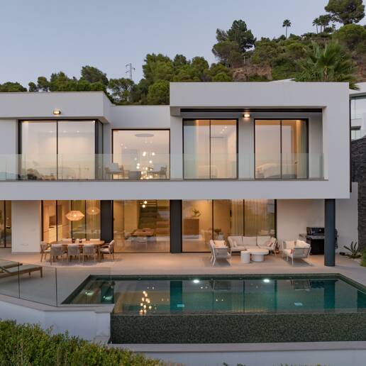 Stylish Well-Priced Contemporary Villa with Breathtaking Panoramic Views in Banus Heights, Benahavis