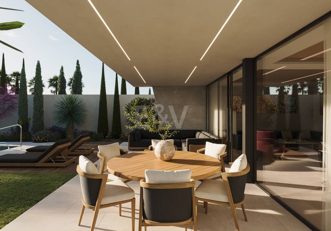 Neue Designer-Villa, Schritte vom Meer und Stadtzentrum entfernt