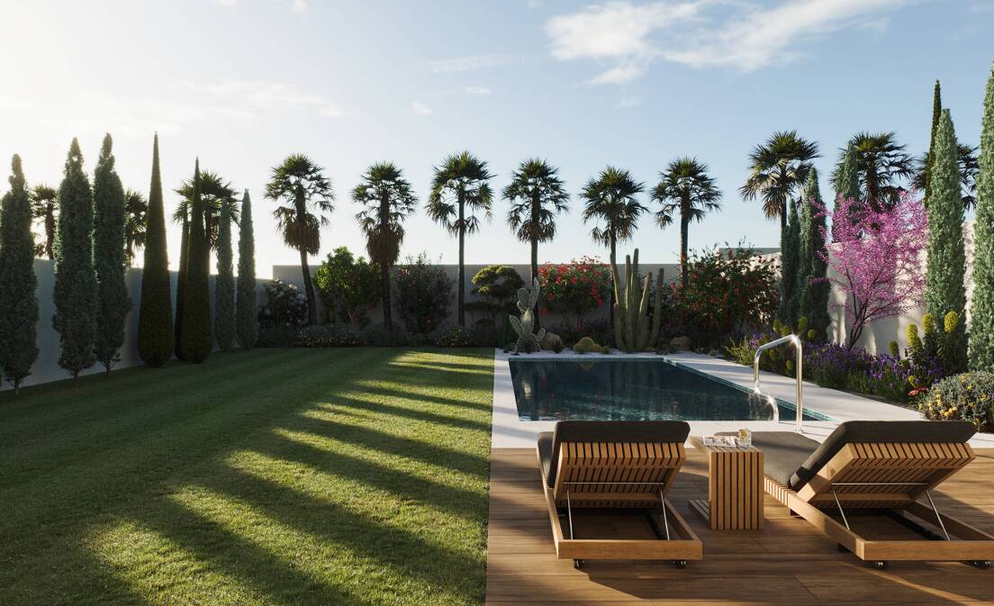 New Designer Villa Steps from the Sea and Town Centre