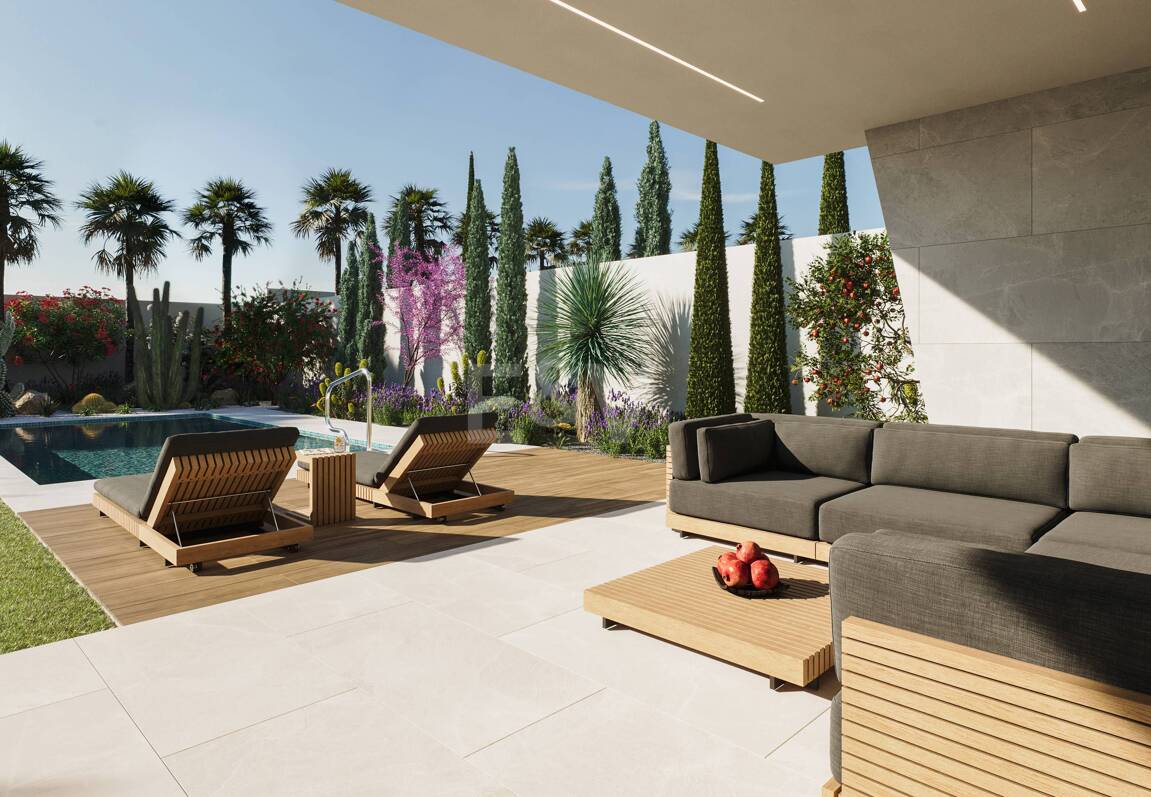 Neue Designer-Villa, Schritte vom Meer und Stadtzentrum entfernt