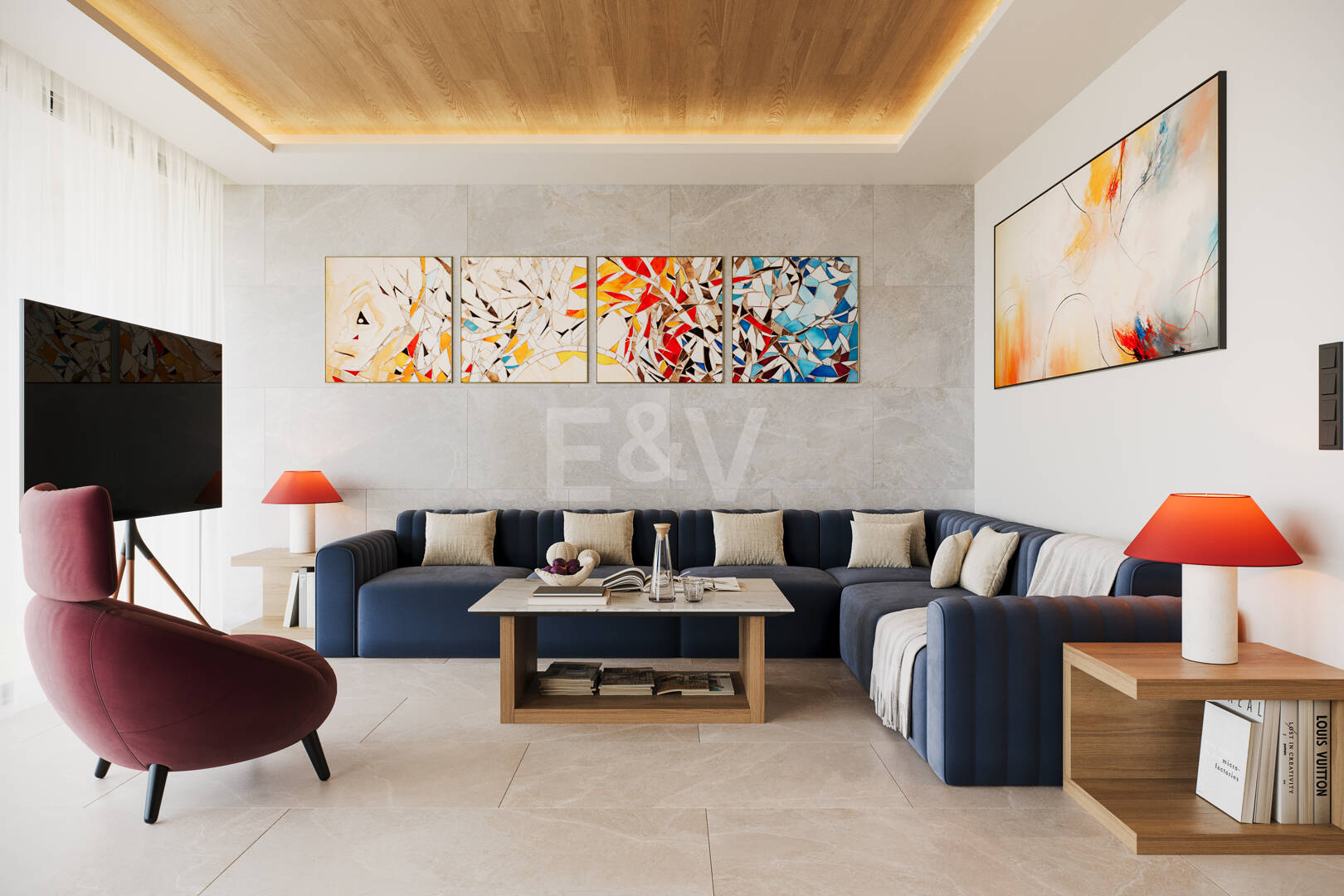 Neue Designer-Villa, Schritte vom Meer und Stadtzentrum entfernt