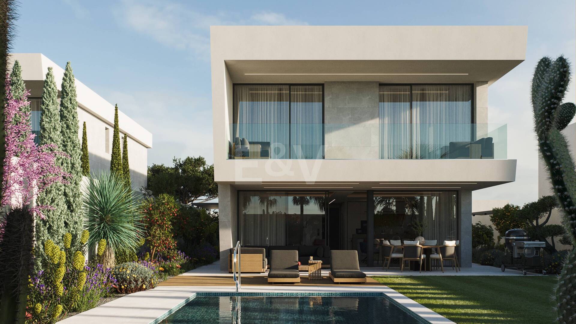 Neue Designer-Villa, Schritte vom Meer und Stadtzentrum entfernt