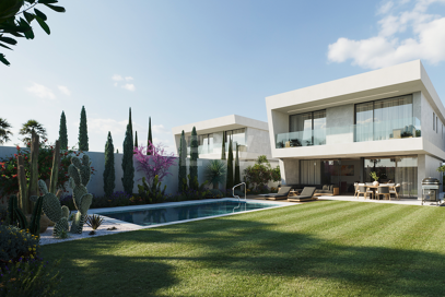 Neue Designer-Villa, Schritte vom Meer und Stadtzentrum entfernt