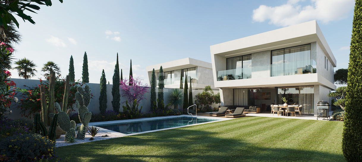 Neue Designer-Villa, Schritte vom Meer und Stadtzentrum entfernt