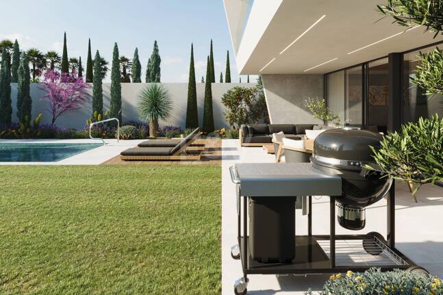 Neue Designer-Villa, Schritte vom Meer und Stadtzentrum entfernt